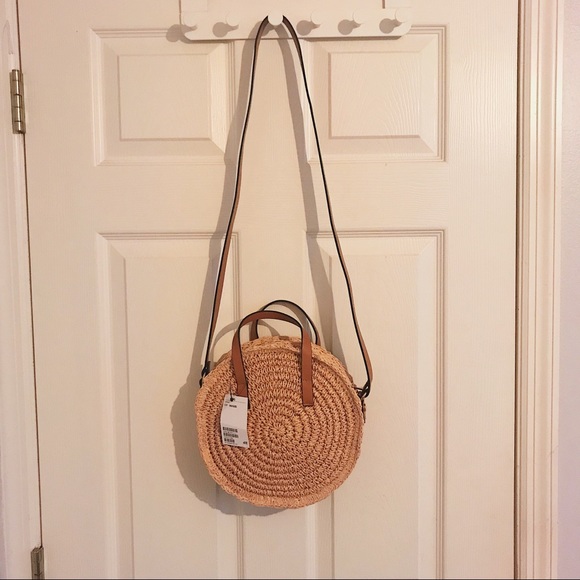 H&M Handbags - H&M Round Straw Crossbody Bag NWT